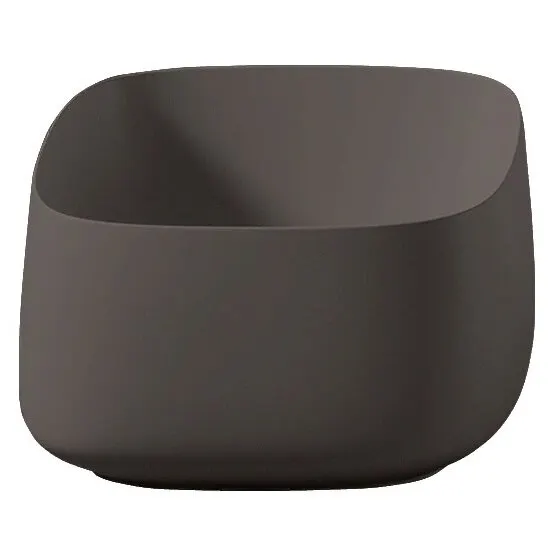 Раковина Artceram Cognac Quadro накладная без отверстий цвет brown cocoa COL006 39 00 — фото 2, Раковины накладные