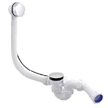 208867 Слив-перелив для ванны (полуавтомат) хром RIHO — фото 1, Сливы-переливы