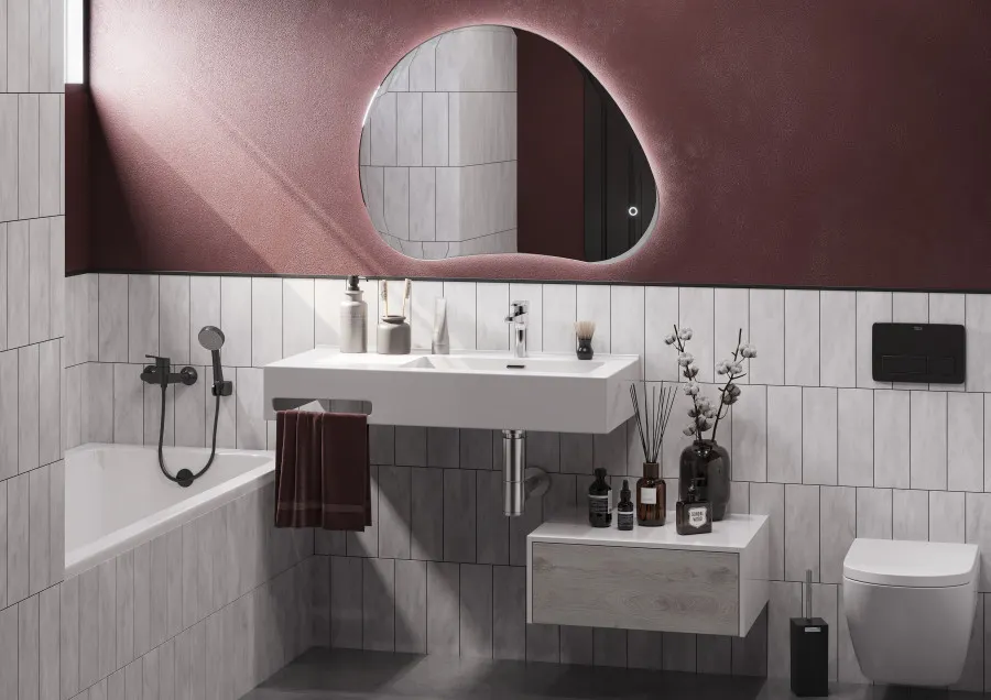 Раковина КВАДРО Про 100, правая 1A733231QA01R — фото 5, Раковины