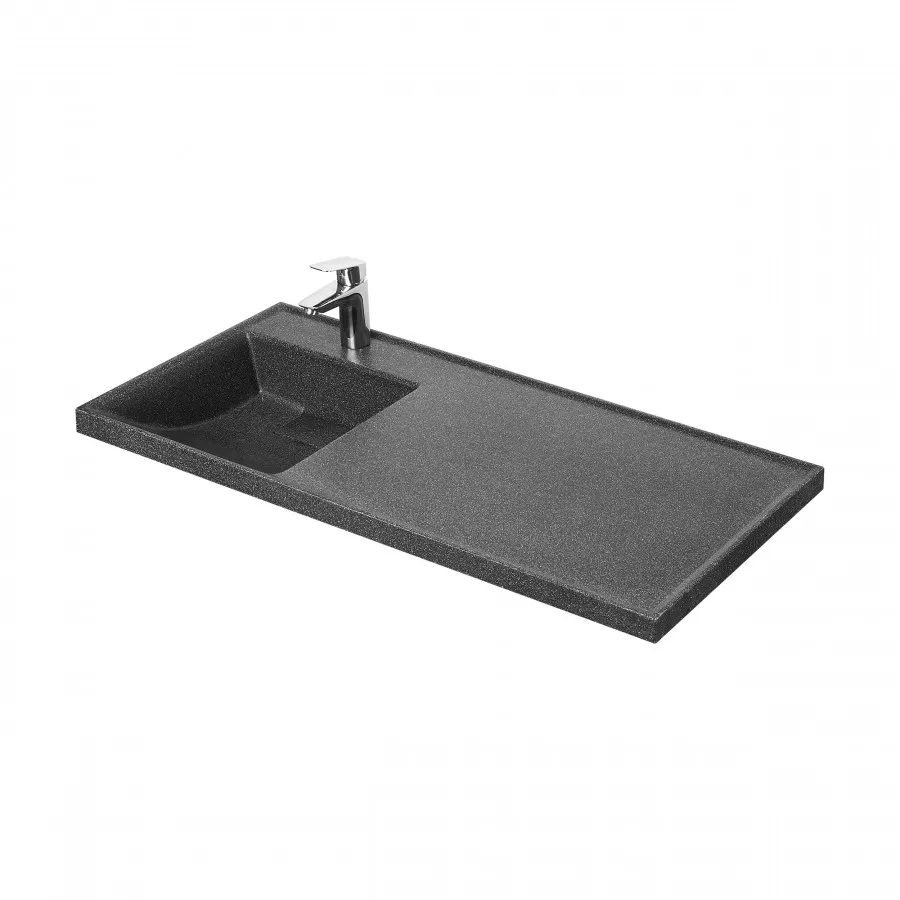 Товар: Раковина ЛОНДРИ 105, левая, графит 1A72833KLH21L - фото 2 Раковина ЛОНДРИ 105, левая, графит 1A72833KLH21L — фото 2, Раковины