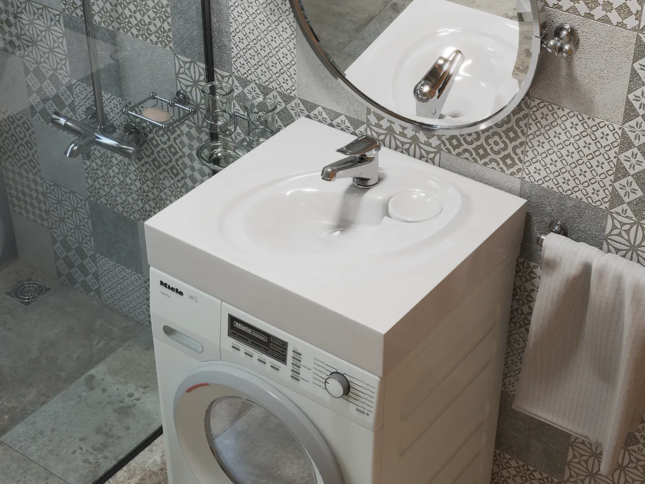 Раковина на стиральную машину Perla 55 4650002680920 — фото 7, Раковины на стиральную машину