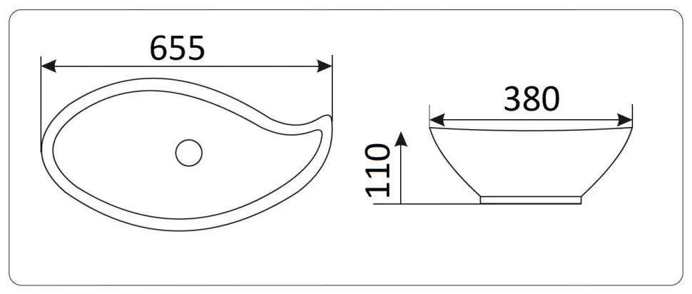 Умывальник CeramaLux 9052 — фото 4, Раковины