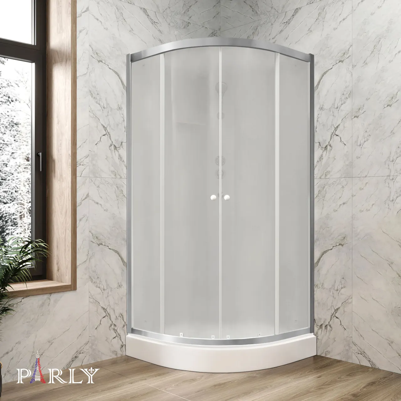 Товар: Кабина BETT831 душевая PARLY (80х80х210) - фото 1 Кабина BETT831 душевая PARLY (80х80х210) — фото 1, Душевые кабины