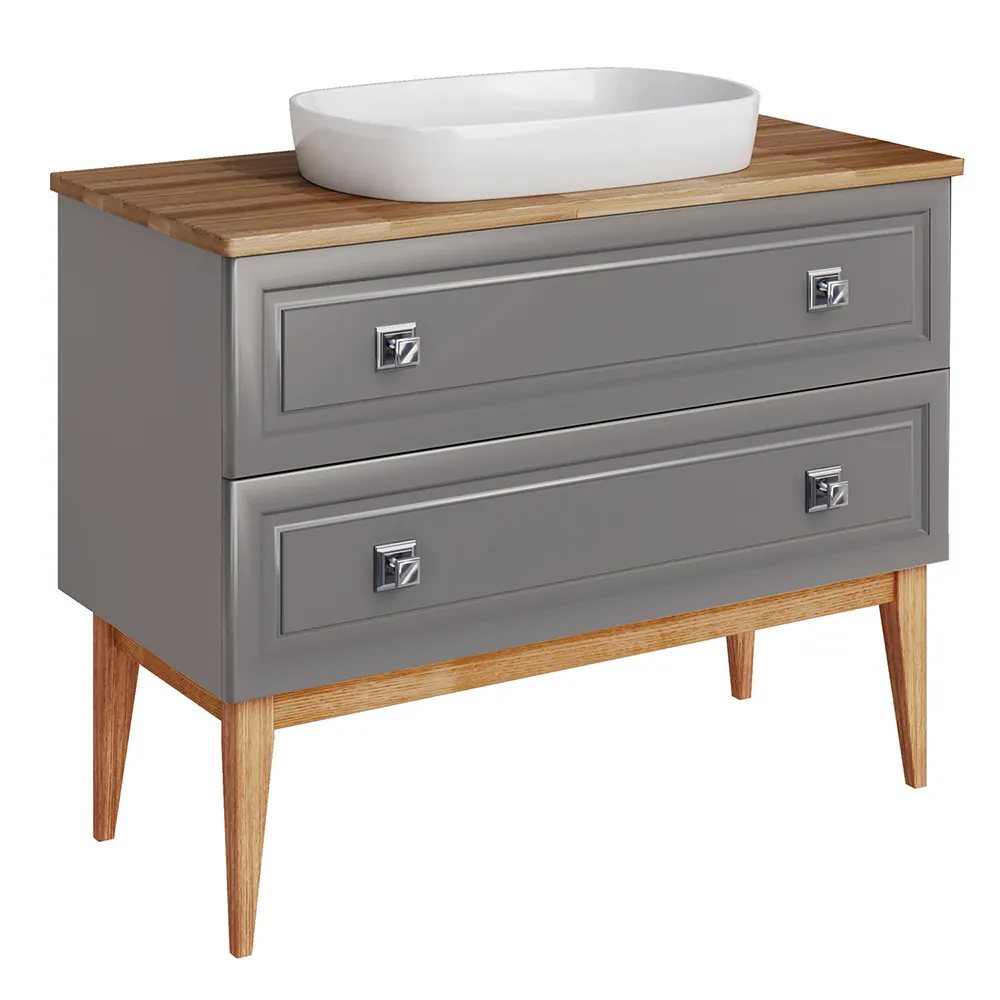 Зеркало Каталина 100 "Grey" 12081 — фото 3, Зеркала в ванную комнату