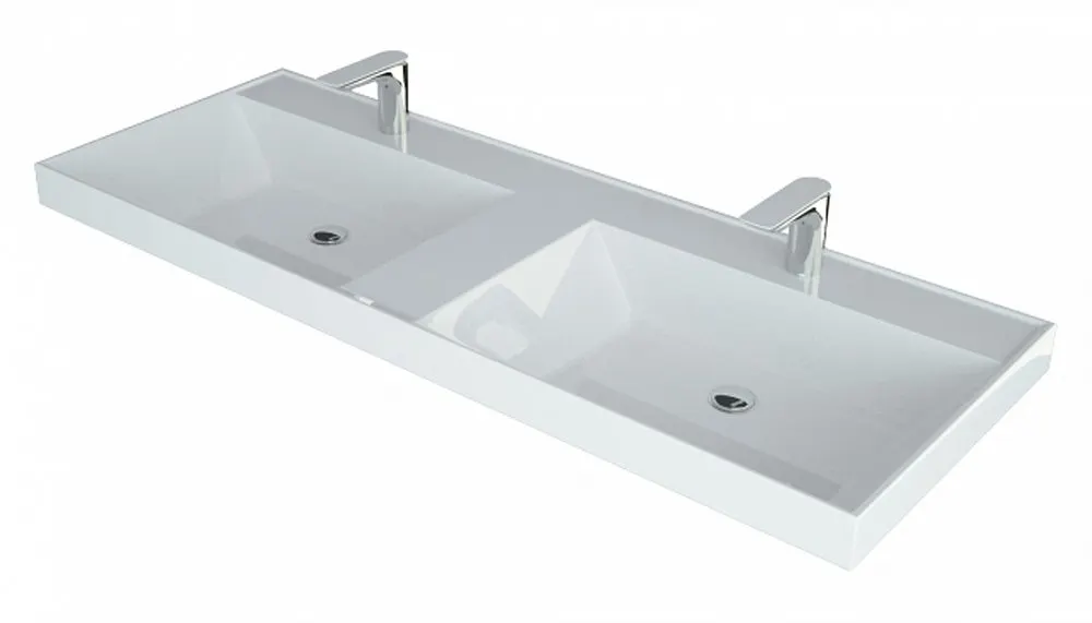 Товар: Раковина Classica 120, без перелива, 2-е чаши, белая rkCla.120-81 - фото 1 Раковина Classica 120, без перелива, 2-е чаши, белая rkCla.120-81 — фото 1, Раковины накладные