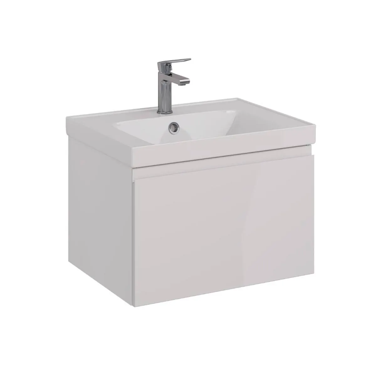 Товар: Тумба Lemark VEON MINI 60 см под 1 раковину, подвесная,1 ящик, цвет корпуса, фасада: Белый глянец LM02VM60T - фото 6 Тумба Lemark VEON MINI 60 см под 1 раковину, подвесная,1 ящик, цвет корпуса, фасада: Белый глянец LM02VM60T — фото 6, Тумбы под раковину