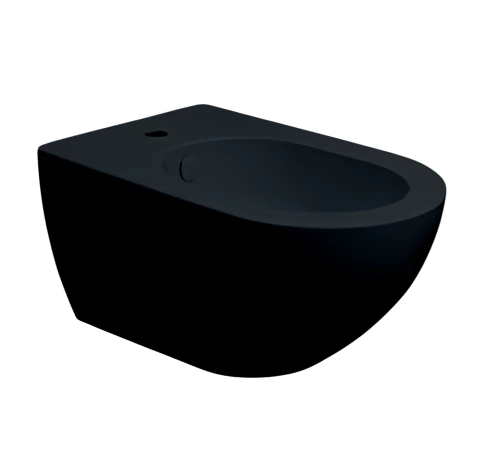 Биде HATRIA CENTRICA A0Y9DB02 подвесное цвет черный матовый — фото 1, Биде подвесные