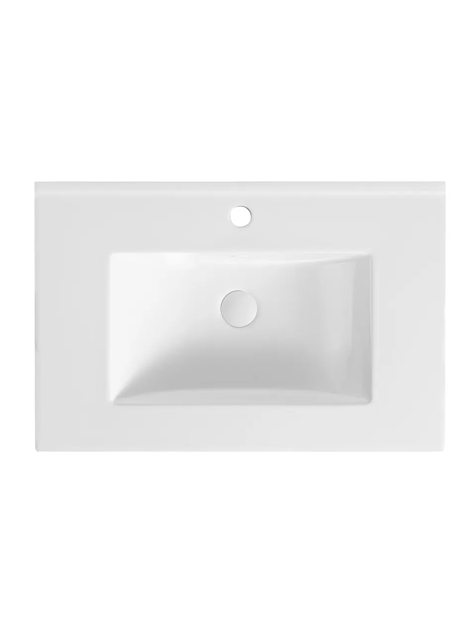 Orange B03-700W Раковина встраиваемая санфарфор, белая — фото 3, Раковины встраиваемые снизу