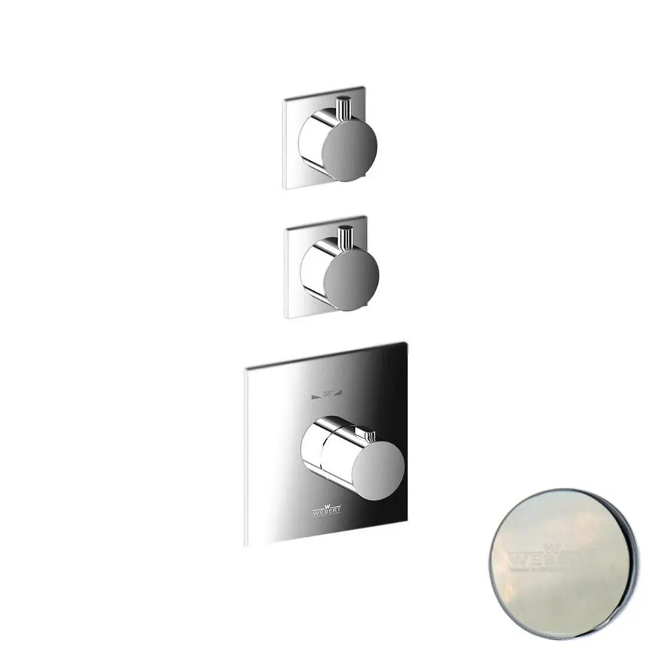 Товар: Смеситель для душа встраиваемый с термостатом Webert Elio EL971402345, никель - фото 1 Смеситель для душа встраиваемый с термостатом Webert Elio EL971402345, никель — фото 1, Смеситель для душа