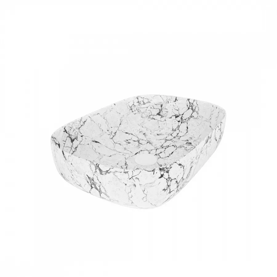 Товар: Раковина чаша Maretti FL13NS66-740MR, белый мрамор - фото 1 Раковина чаша Maretti FL13NS66-740MR, белый мрамор — фото 1, Раковины