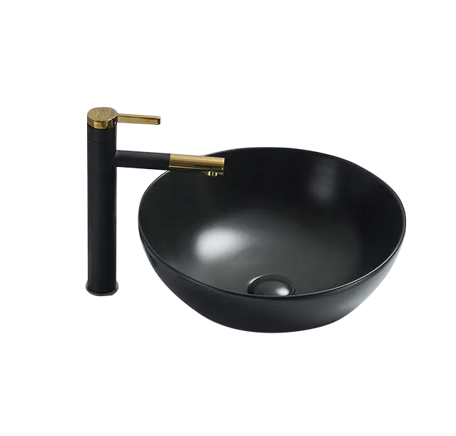 Товар: Раковина Velvex 104MB, черная - фото 1 Раковина Velvex 104MB, черная — фото 1, Раковины накладные