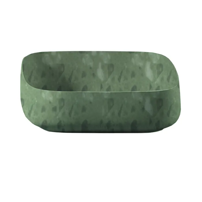 Раковина Artceram Cognac Quadro накладная без отверстий цвет Mint COL009 95 00 — фото 2, Раковины накладные