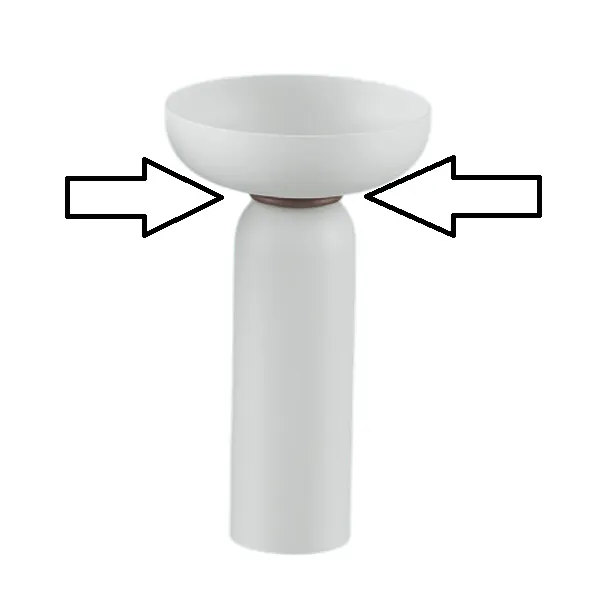 Кольцо для пьедестала Artceram Jolie цвет moka ACA073 56 — фото 3, Раковины