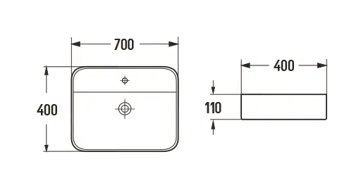 Товар: Раковина Ceramalux 78575 - фото 1 Раковина Ceramalux 78575 — фото 1, Раковины