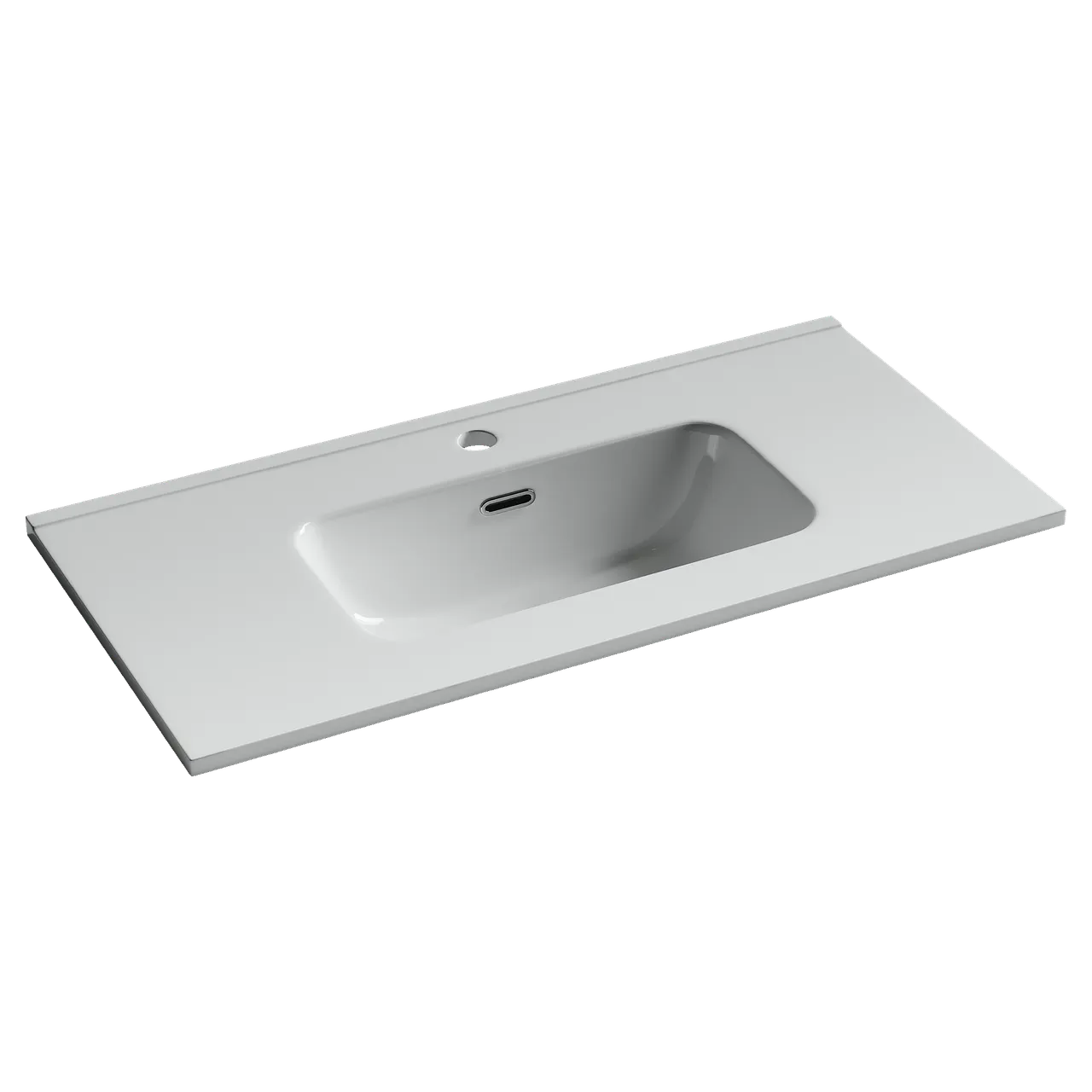 CN7026 Раковина мебельная накладная Compact 810x395x170, цвет белый — фото 1, Раковины накладные