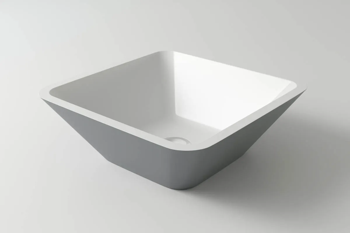 РаковинаSATURN Soft Rock Duo 42,5 Х 42,5 RAL* 1.02.004.11.2 — фото 4, Раковины