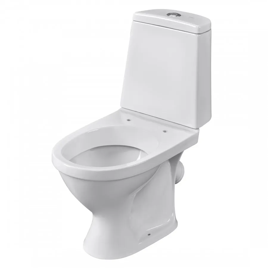 Товар: Унитаз-компакт "Прайм", косой выпуск, с 2-режимной кнопочной арматурой и сиденьем полипропилен. SANT 1P2054S0000BF - фото 1 Унитаз-компакт "Прайм", косой выпуск, с 2-режимной кнопочной арматурой и сиденьем полипропилен. SANT 1P2054S0000BF — фото 1, Напольные унитазы