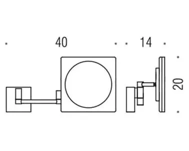 Товар: Косметическое зеркало COLOMBO DESIGN SPECCHI INGRANDITORI B9756 настенное с подсветкой увеличение 3 раза питание от сети цвет хром - фото 1 Косметическое зеркало COLOMBO DESIGN SPECCHI INGRANDITORI B9756 настенное с подсветкой увеличение 3 раза питание от сети цвет хром — фото 1, Зеркала в ванную комнату