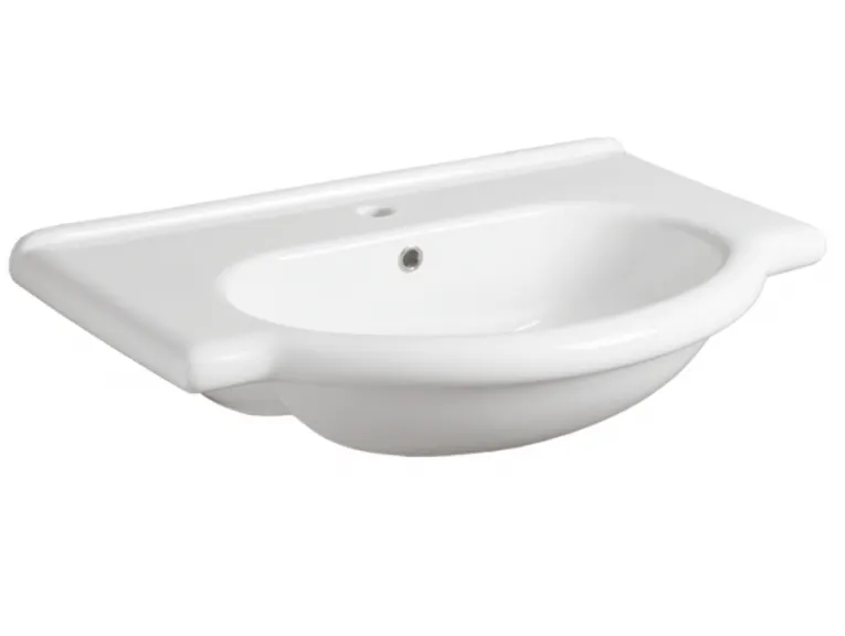 Товар: Раковина SIMAS LAVABI подвесная с одним отверстием и двумя намеченными консоль цвет белый TOP63 - фото 1 Раковина SIMAS LAVABI подвесная с одним отверстием и двумя намеченными консоль цвет белый TOP63 — фото 1, Раковины подвесные
