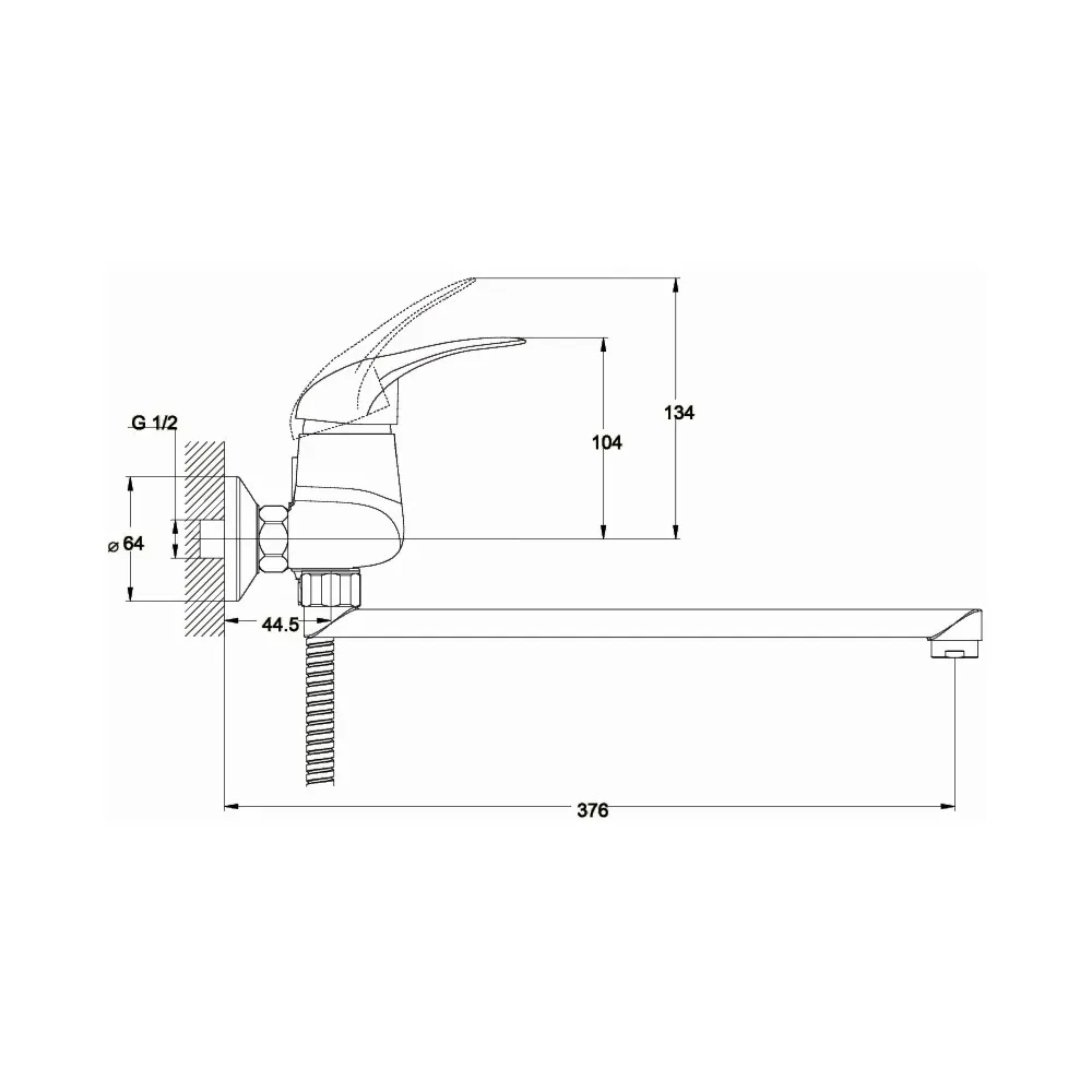 Товар: Смеситель для ванны G.Lauf KLO7-B048, хром - фото 2 Смеситель для ванны G.Lauf KLO7-B048, хром — фото 2, Смеситель для ванны