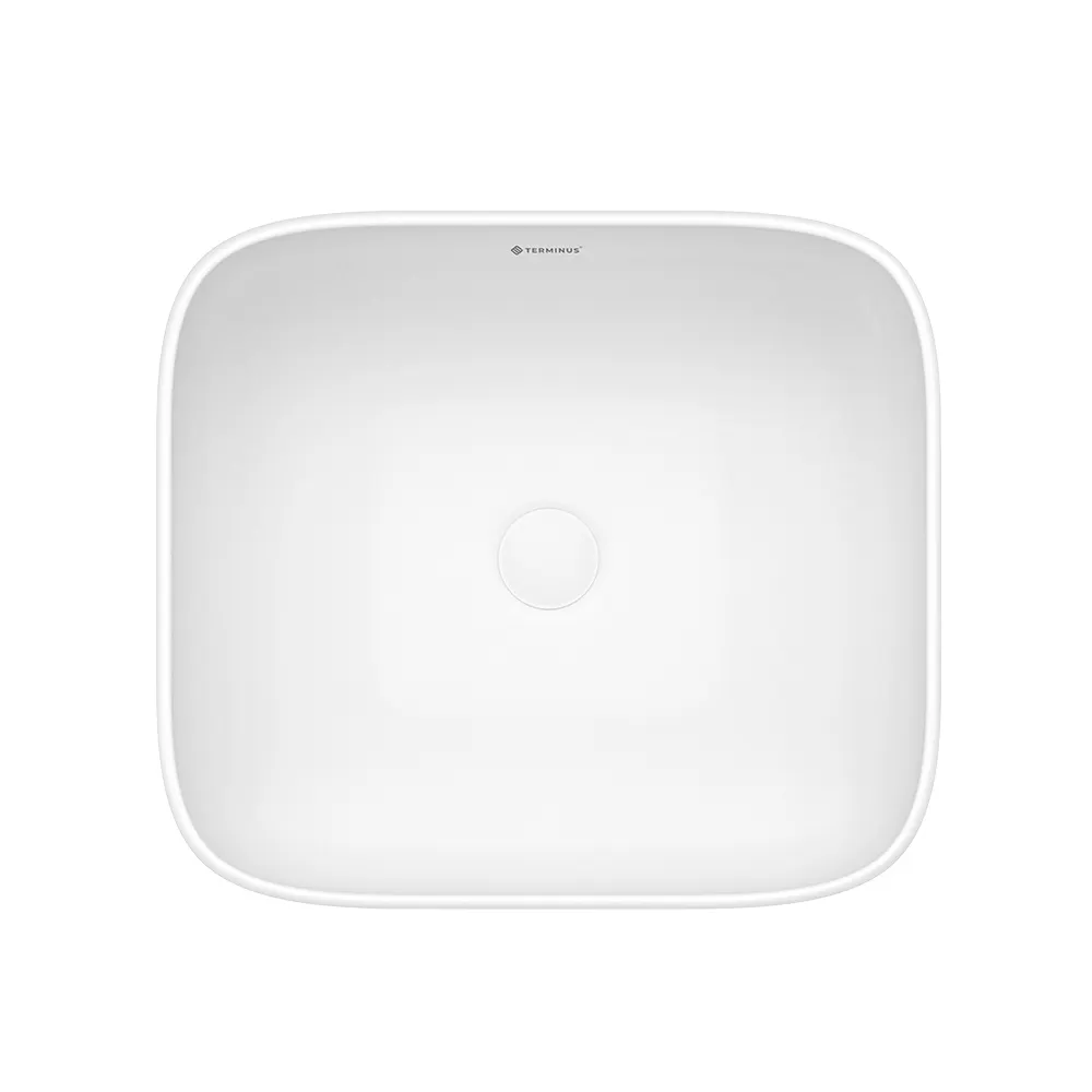 Раковина чаша Terminus Сицилия 01RN44x39x15W, белый — фото 3, Раковины накладные