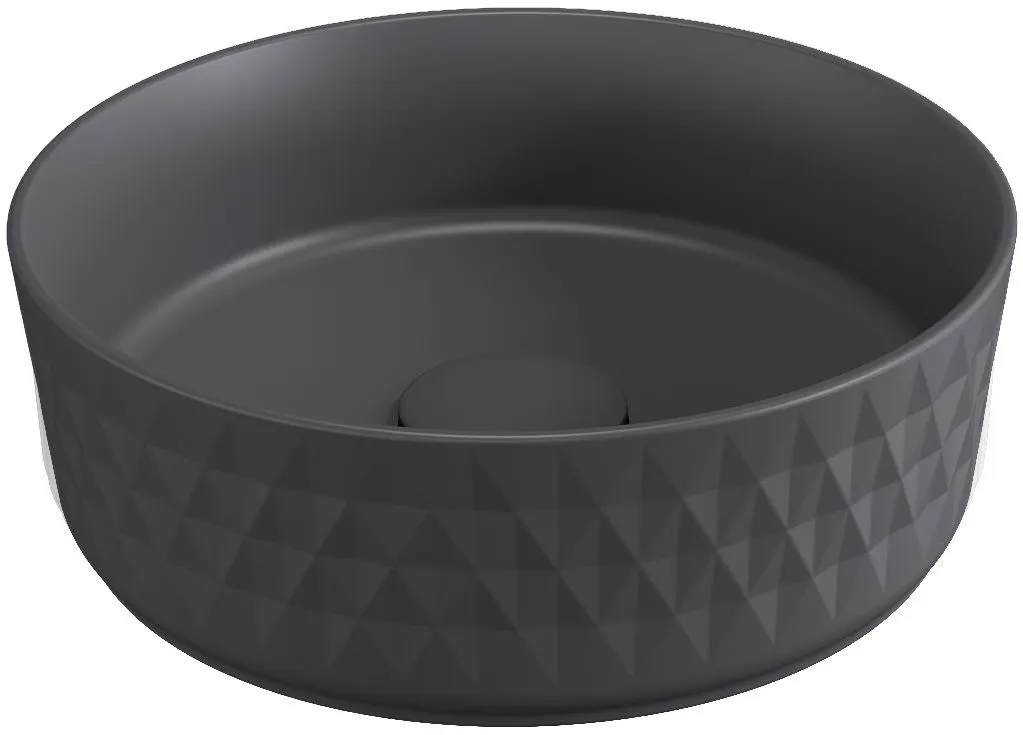 Раковина-чаша Allen Brau Fantasy Romb 36 4.11033.AN Антрацит — фото 1, Раковины накладные