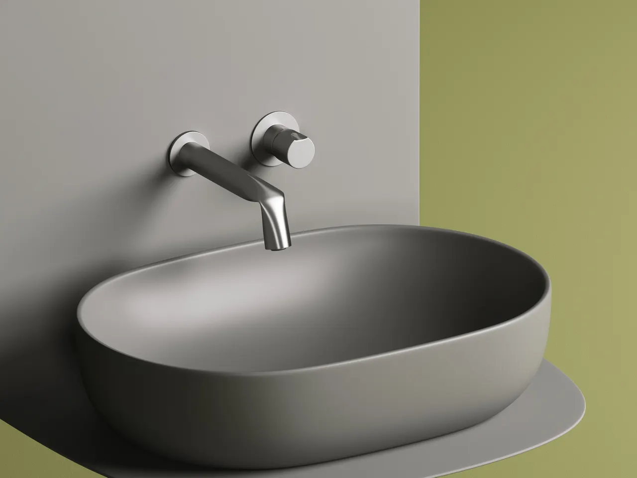 Раковина-чаша Ceramicanova Element 60 CN6047MH Антрацит матовый — фото 15, Раковины накладные