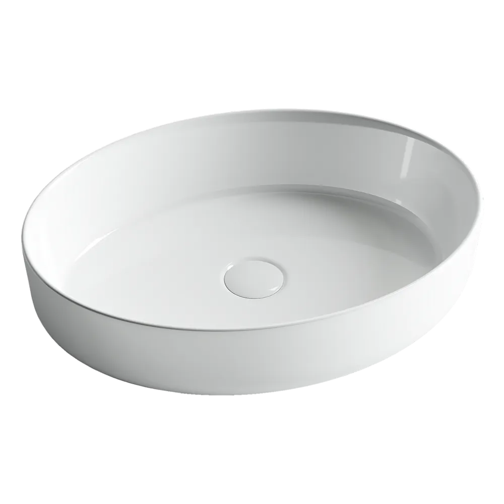 Раковина-чаша Ceramicanova Element 55 CN5002 Белая — фото 1, Раковины накладные
