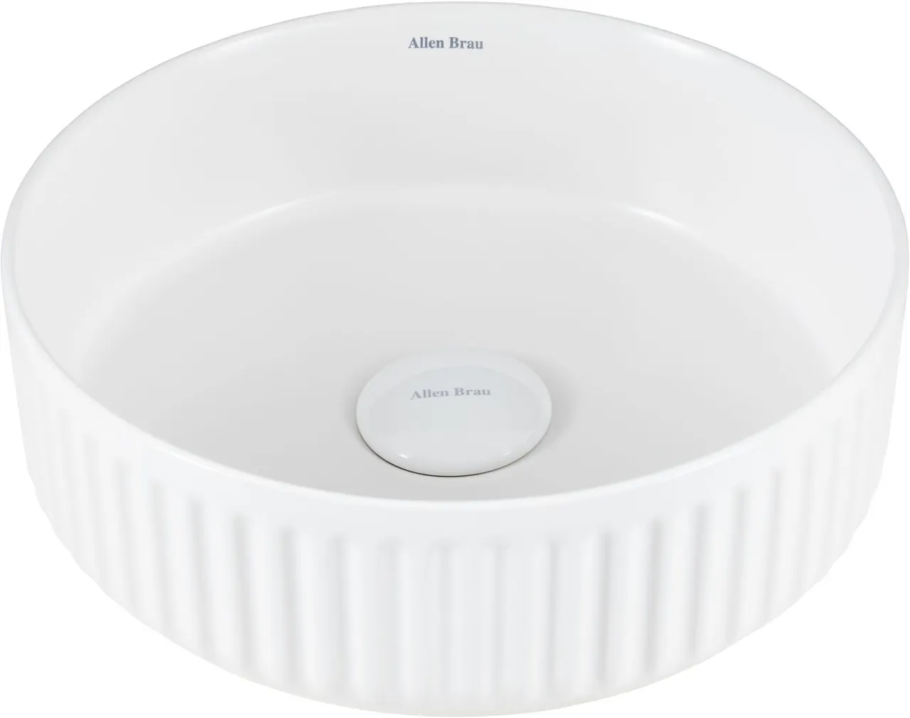 Раковина-чаша Allen Brau Fantasy Line 36 4.11032.21 Белая матовая — фото 15, Раковины накладные