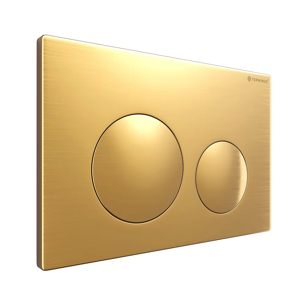 Клавиша смыва Terminus 62K24х16G, золото — фото 3, Кнопки смыва