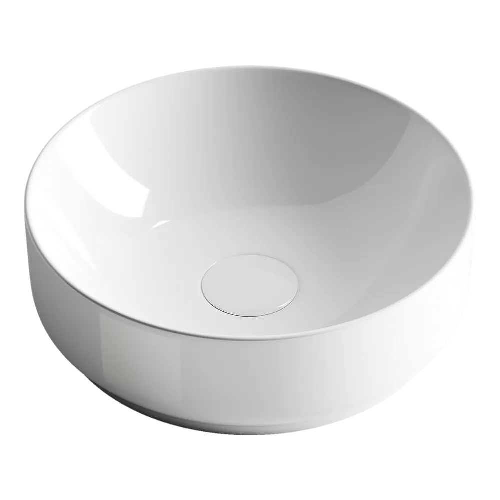 Раковина-чаша Ceramicanova Element 35 CN6005 Белая — фото 1, Раковины накладные