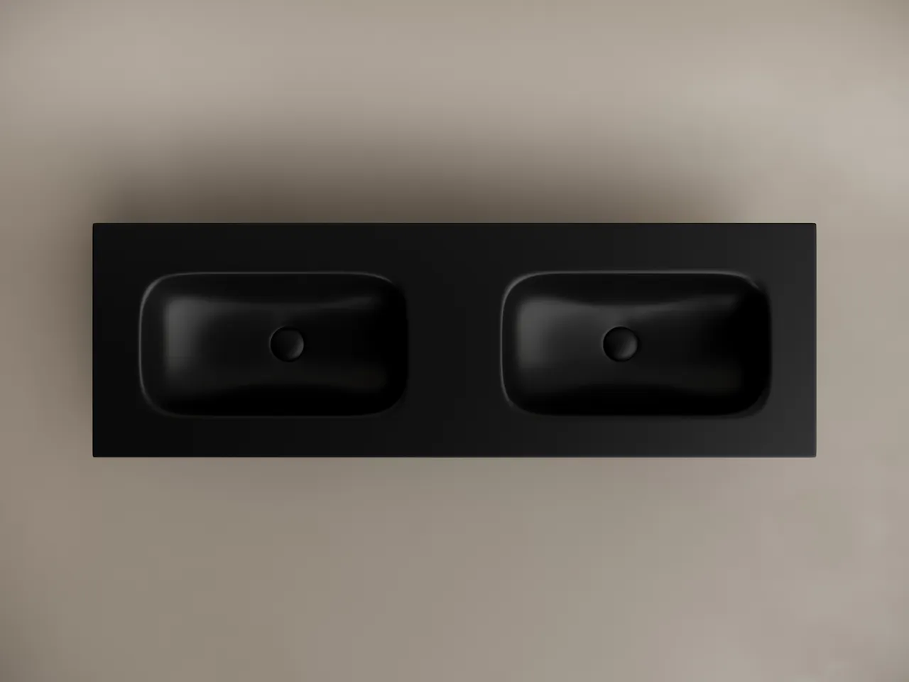 Раковина накладная мебельная CERAMICANOVA Grace прямоугольная 1410x457x137 с двумя чашами без отверс — фото 3, Раковины накладные