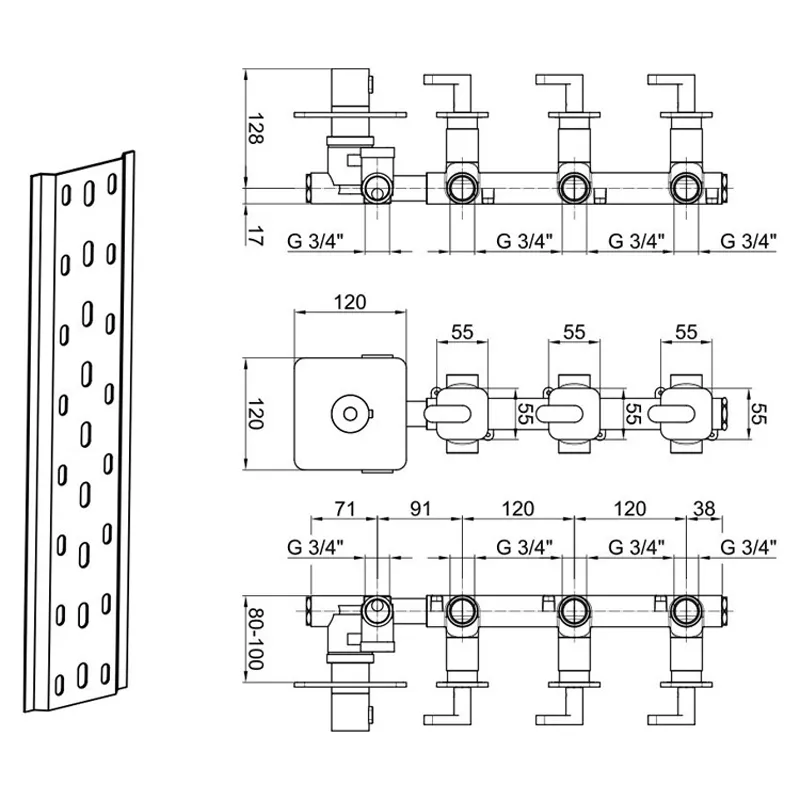 Товар: Смеситель для душа встраиваемый с термостатом Webert Living LV971502345, никель - фото 2 Смеситель для душа встраиваемый с термостатом Webert Living LV971502345, никель — фото 2, Смеситель для душа