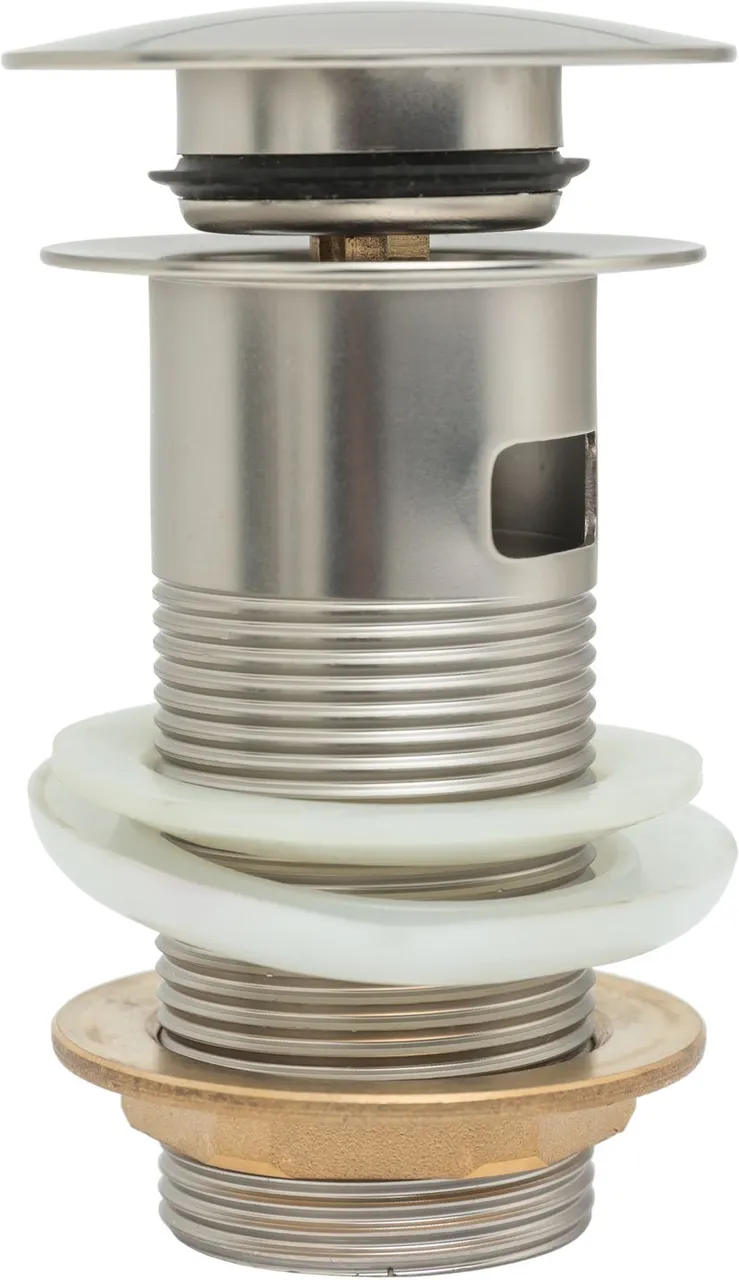 Донный клапан Allen Brau Priority 5.31023-BN click-clack Никель брашированный — фото 1, Донные клапаны