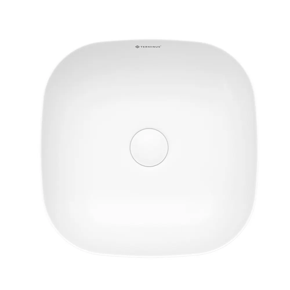 Раковина чаша Terminus Классик 02RN37x37x11W, белый — фото 3, Раковины накладные