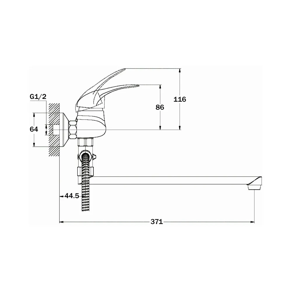 Товар: Смеситель для ванны G.Lauf KLO6-B048, хром - фото 2 Смеситель для ванны G.Lauf KLO6-B048, хром — фото 2, Смеситель для ванны