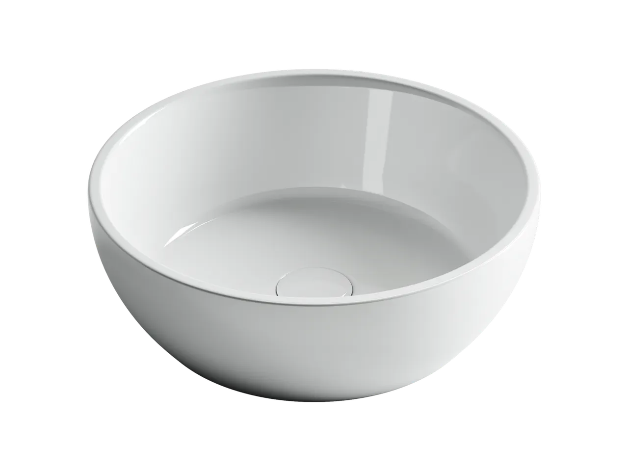 Раковина-чаша Ceramicanova Element 41 CN6021 Белая — фото 1, Раковины накладные