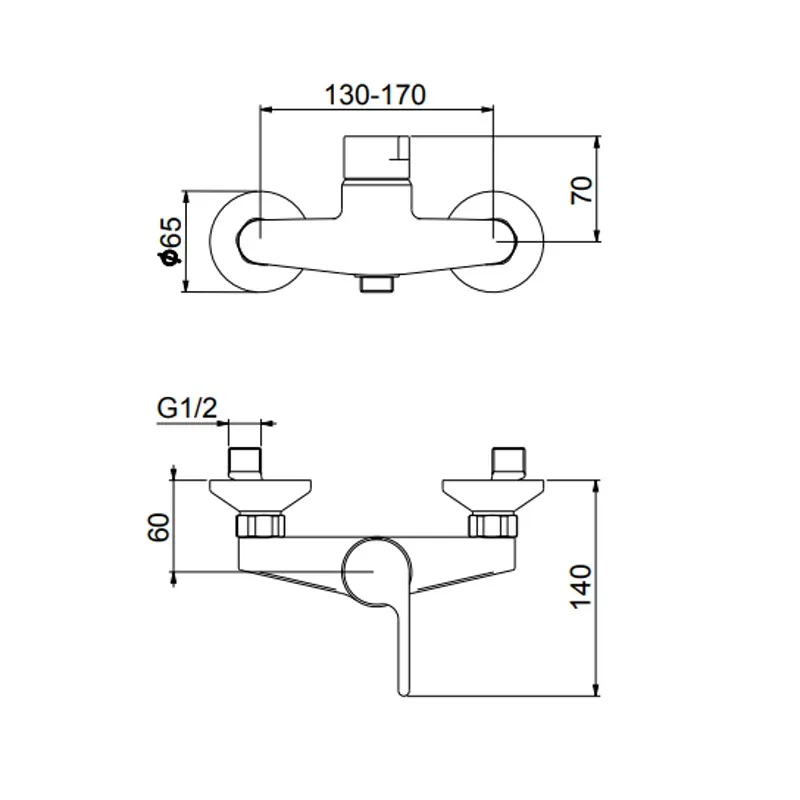 Смеситель для душа Webert DoReMi DR870102015, хром — фото 2, Смеситель для душа