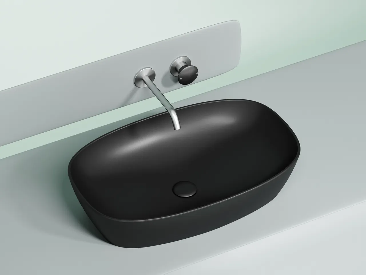 Раковина-чаша Ceramicanova Element 60 CN6049MB Черная матовая — фото 1, Раковины накладные