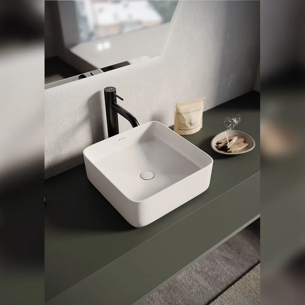 Товар: Раковина чаша Terminus Ватикан 05RN37x37x13W, белый - фото 4 Раковина чаша Terminus Ватикан 05RN37x37x13W, белый — фото 4, Раковины накладные