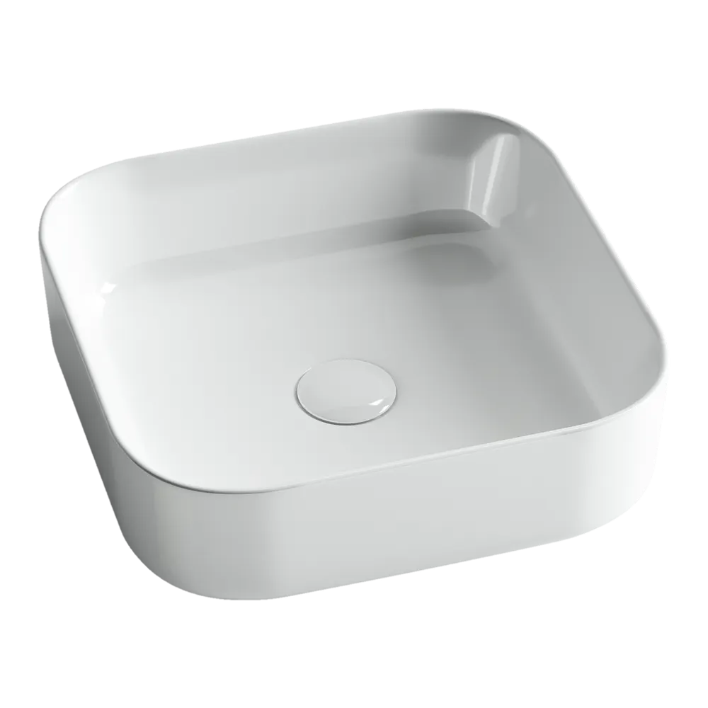 Раковина-чаша Ceramicanova Element 38 CN6012 Белая — фото 1, Раковины накладные