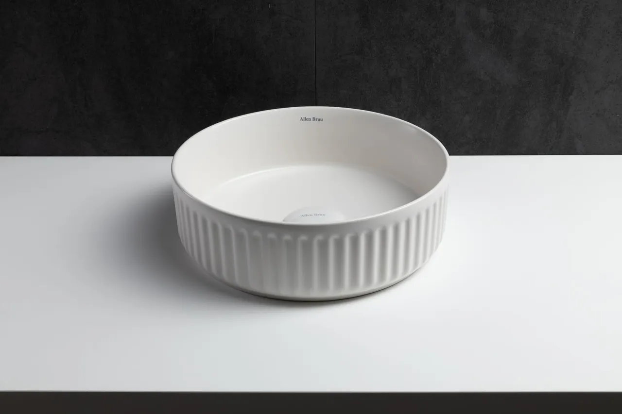 Раковина-чаша Allen Brau Fantasy Line 36 4.11032.21 Белая матовая — фото 7, Раковины накладные
