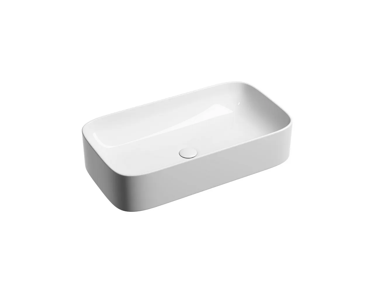 Раковина-чаша Ceramicanova Element 71 CN6054 Белая глянцевая — фото 1, Раковины накладные