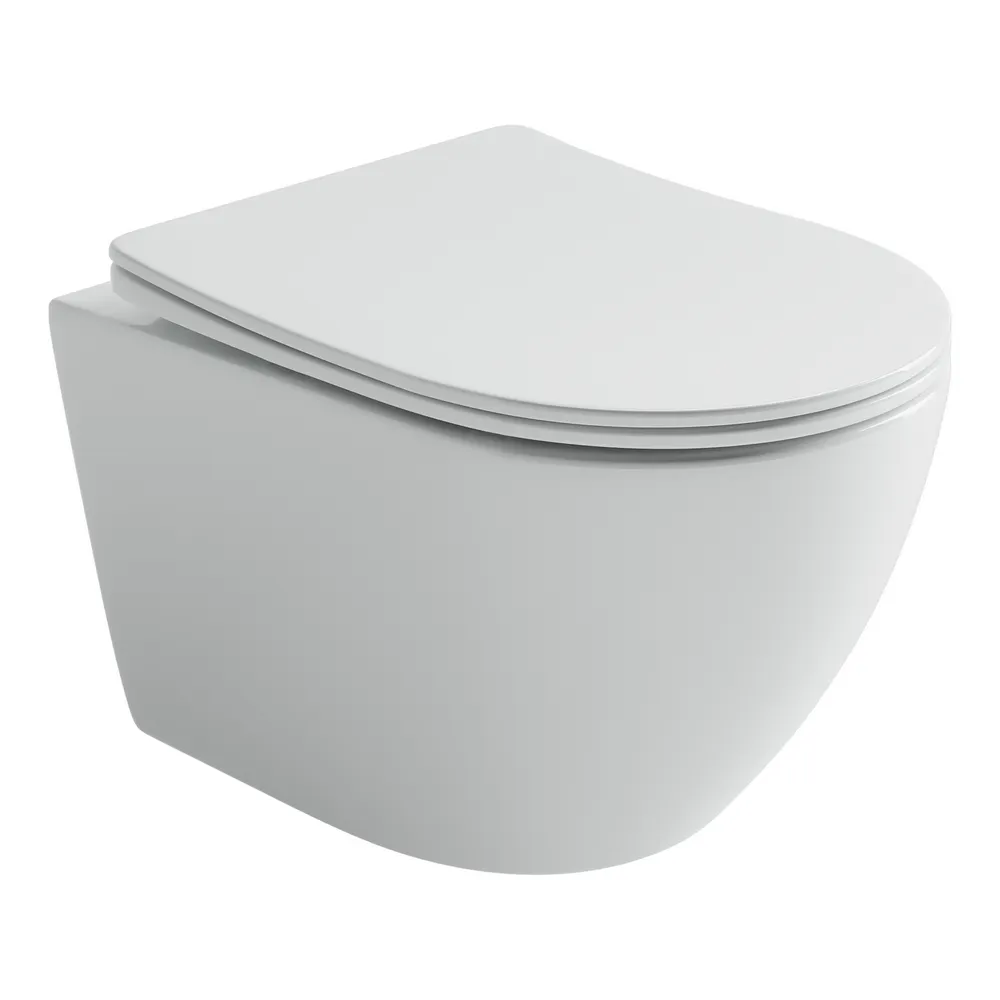 Товар: Подвесной унитаз CERAMICANOVA Uno смыв Торнадо 490x360x360 белый - фото 1 Подвесной унитаз CERAMICANOVA Uno смыв Торнадо 490x360x360 белый — фото 1, Подвесные унитазы