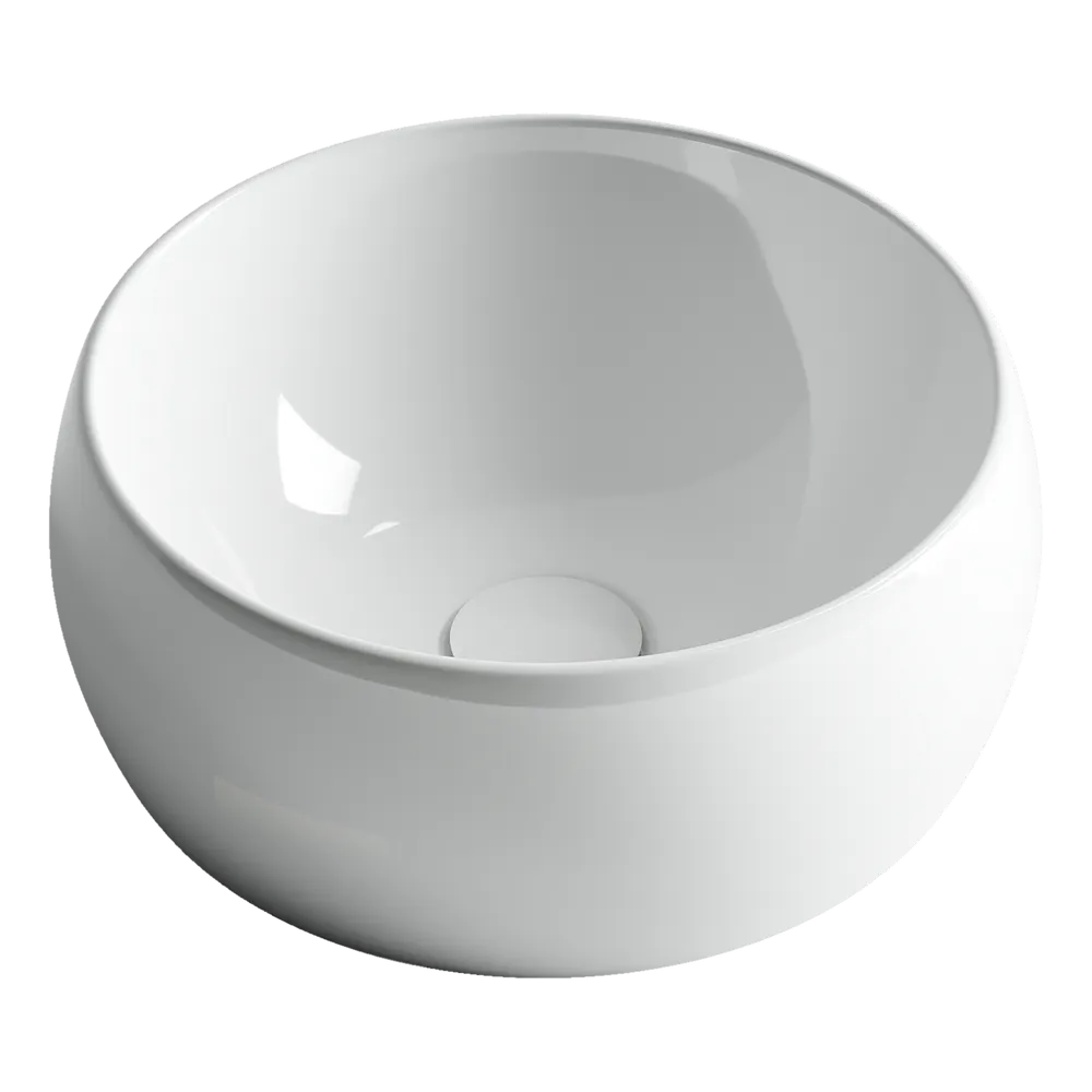 Раковина-чаша Ceramicanova Element 39 CN6001 Белая — фото 1, Раковины накладные