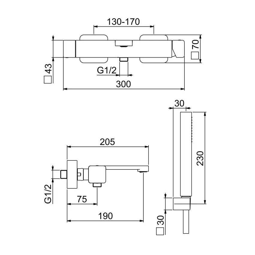 Товар: Смеситель для ванны Webert One-X OX850101741, белый/сталь - фото 2 Смеситель для ванны Webert One-X OX850101741, белый/сталь — фото 2, Смеситель для ванны
