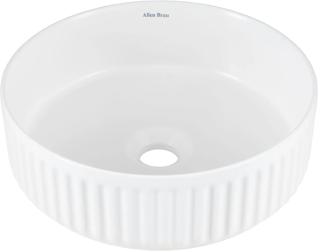 Раковина-чаша Allen Brau Fantasy Line 36 4.11032.21 Белая матовая — фото 6, Раковины накладные