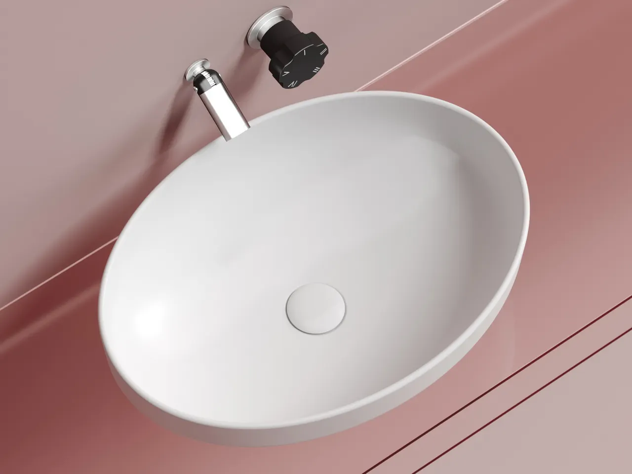 Раковина-чаша Ceramicanova Element 50 CN6056MW Белая матовая — фото 1, Раковины накладные