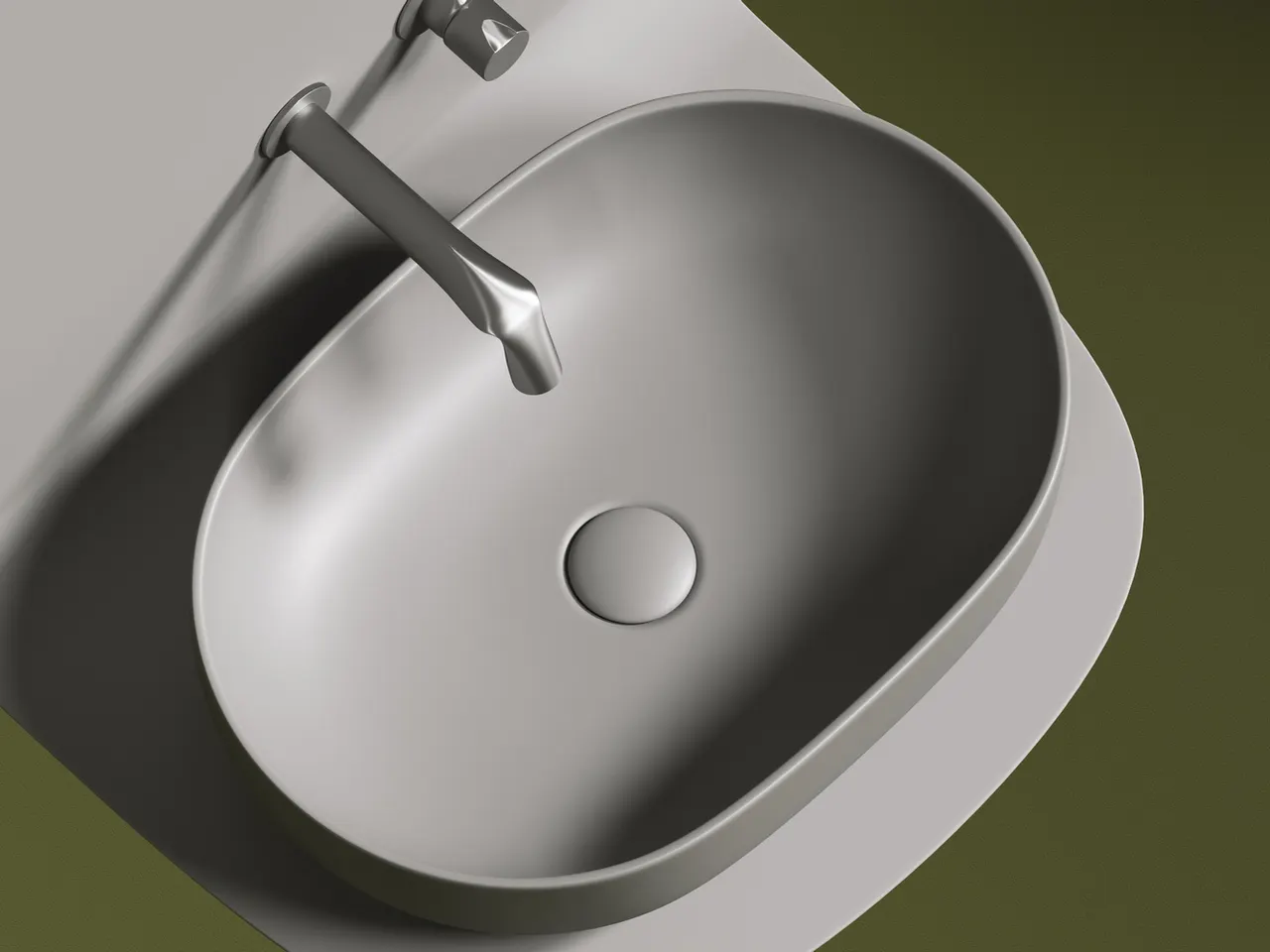 Раковина-чаша Ceramicanova Element 60 CN6047MH Антрацит матовый — фото 10, Раковины накладные