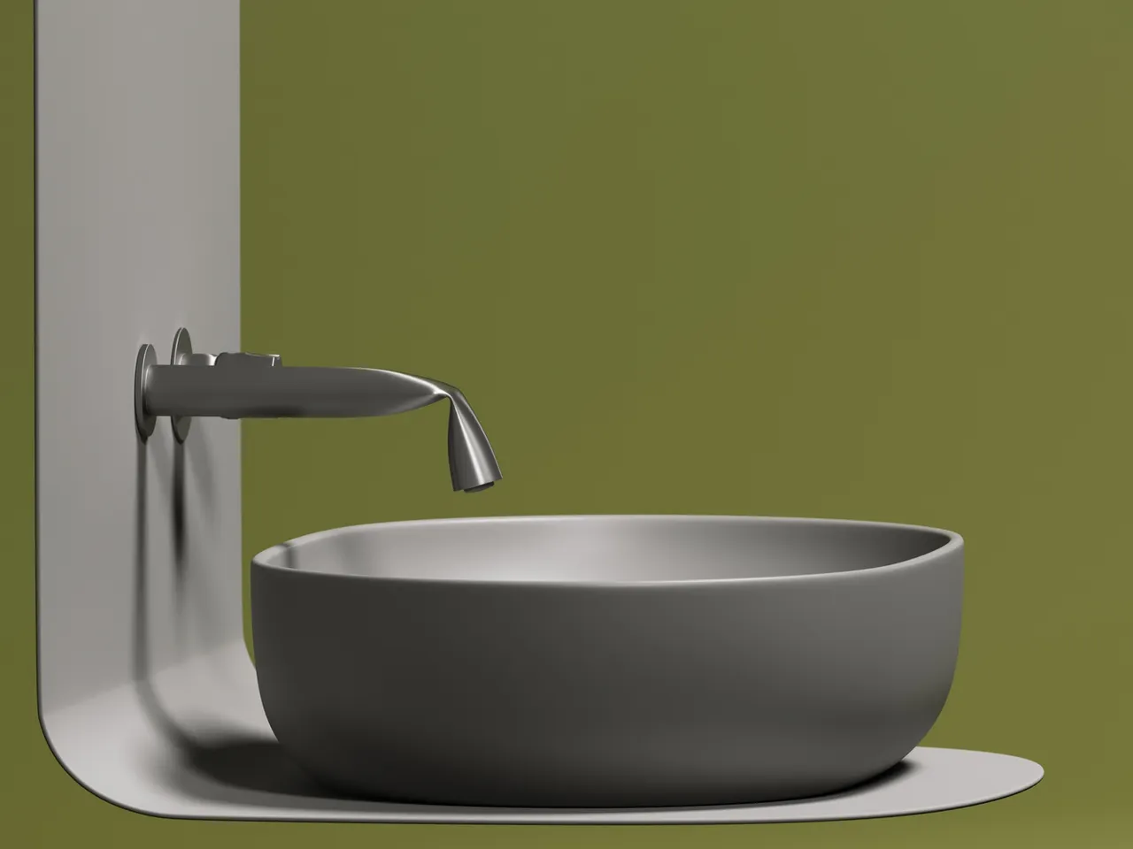 Раковина-чаша Ceramicanova Element 60 CN6047MH Антрацит матовый — фото 8, Раковины накладные